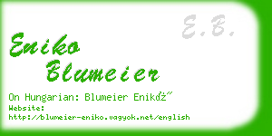 eniko blumeier business card